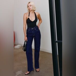 Abercrombie & Fitch Dark Blue High Rise Jeans